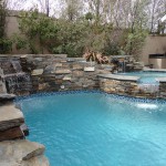 Entertainment Backyard with Pool and Spa - Gemini 2 Landscape Construction