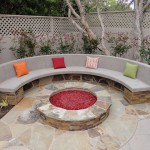 Stone Fire Pit and Bench - Gemini 2 Landscape Construction